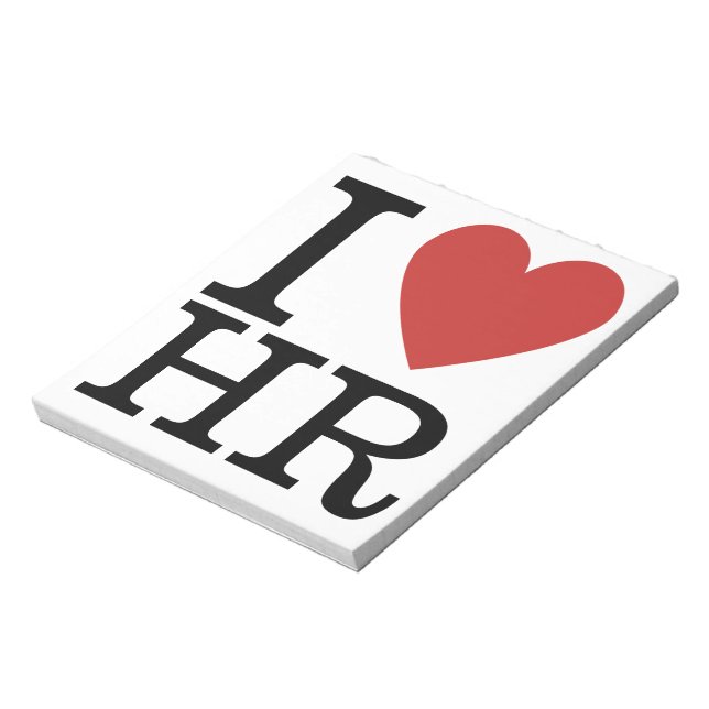 Bloc-note I ❤️ Love HR Notepad - Personnel du ministère des  (Tourné)