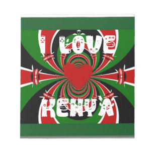 Bloc-note I Love Kenya Hakuna Matata Gifts
