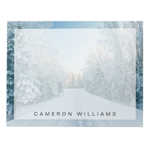 Bloc-note Ice & Snow   Frozen Winter Road Russia, Siberia