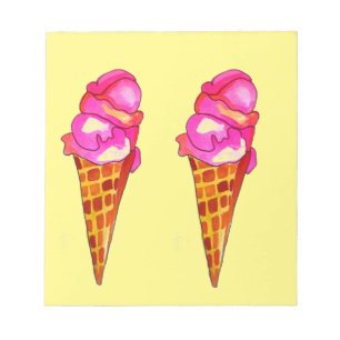 Bloc-note icecream gelato cute food art
