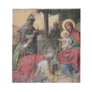 Bloc-note icongraphie orthodoxe serbe à l'église de Valjevo.