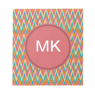 Bloc-note iKat Zigzag Design Couleurs d'épices