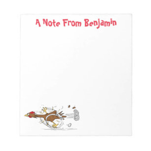 Bloc-note Illustration amusante de poulet cool
