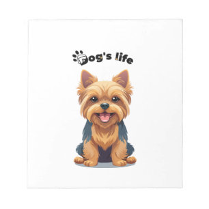 Bloc-note Illustration amusante de Yorkshire Terrier dans la