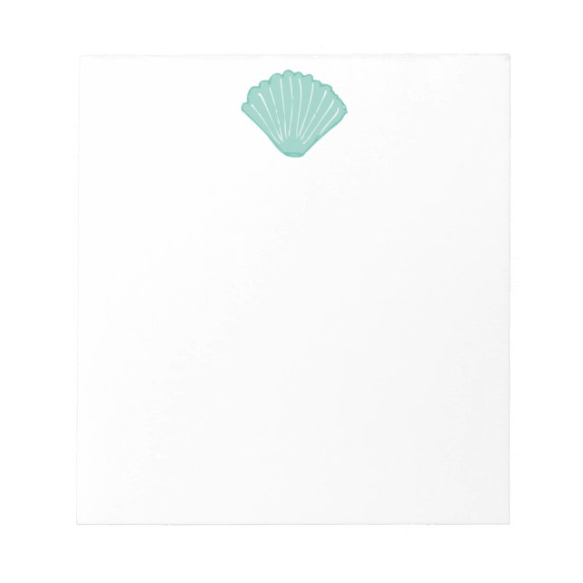 Bloc-note Illustration Blue Seashell (Devant)
