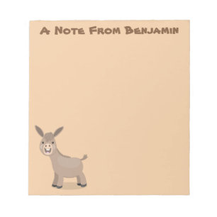 Bloc-note Illustration d'âne miniature joyeux