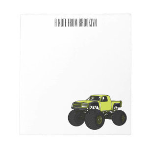 Bloc-note Illustration de camion monstre