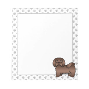 Bloc-note Illustration de chien de dessin animé mignon Havan