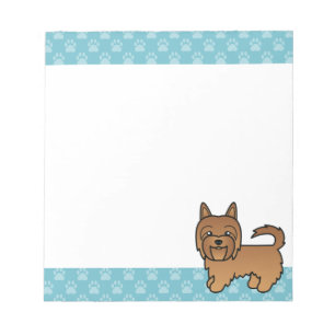 Bloc-note Illustration de chien Terrier Australien rouge