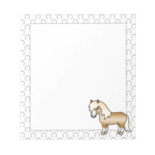 Bloc-note Illustration de dessin animé mignon de poney Shetl