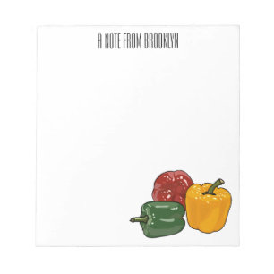 Bloc-note Illustration de dessin de Capsicum
