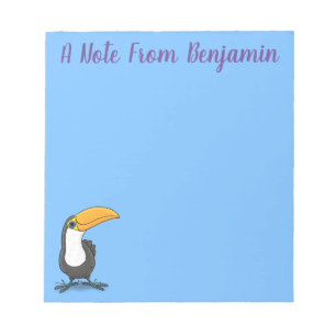 Bloc-note Illustration de dessin humoristique du toucan joye