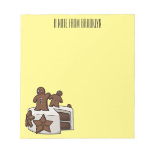 Bloc-note Illustration de gâteau de pain d'épices