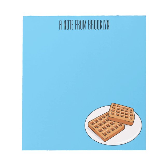 Bloc-note Illustration de gaufre (Devant)