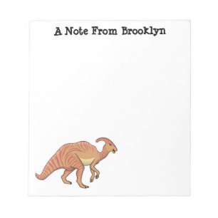 Bloc-note Illustration de la caricature de dinosaure du para