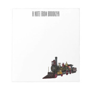 Bloc-note Illustration de la locomotive à vapeur