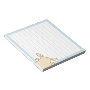 Bloc-note Illustration de lapin de bande dessinée