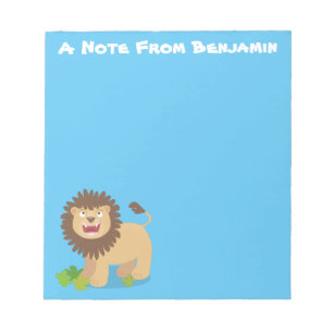 Bloc-note Illustration de l'effervescence de lions heureux