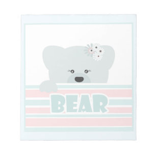 Bloc-note Illustration de l'ours en peluche pour enfants