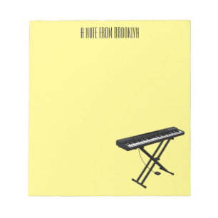 Bloc-note Illustration de piano clavier