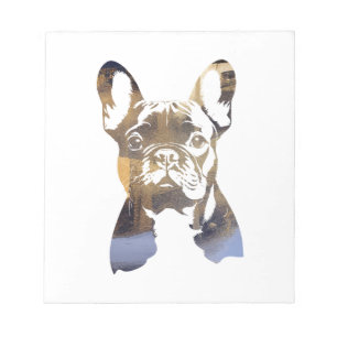 Bloc-note Illustration de silhouette de chien bouledogue fra