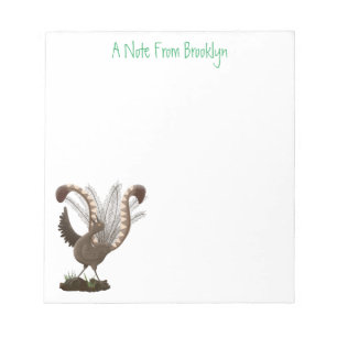 Bloc-note Illustration de superbe et superbe lyrebird