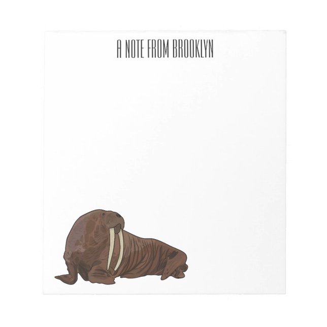 Bloc-note Illustration de Walrus (Devant)