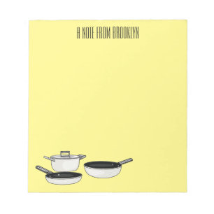 Bloc-note Illustration des jeux de cuisine