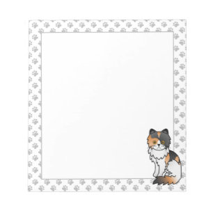 Bloc-note Illustration du chat calico Persian