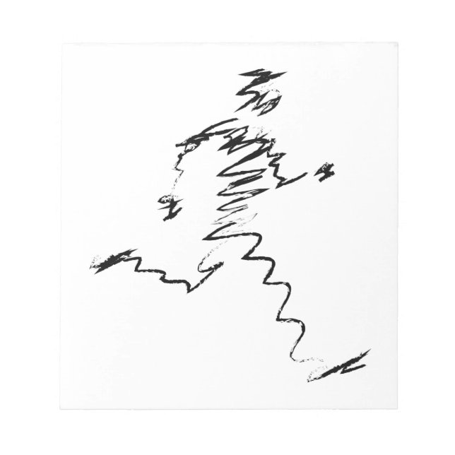 Bloc-note Illustration du cool du coureur (Devant)