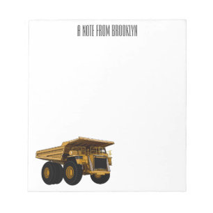 Bloc-note Illustration d'un camion à grande échelle