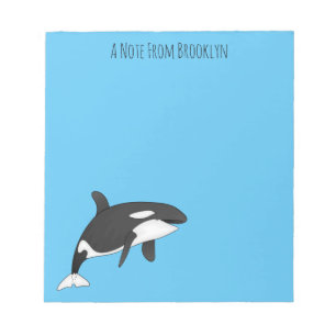 Bloc-note Illustration d'une baleine tueuse