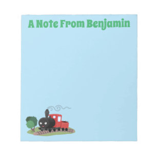 Bloc-note Illustration d'une locomotive à vapeur mûre