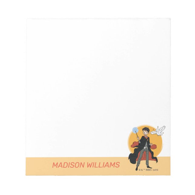 Bloc-note Illustration HARRY POTTER™ et Hedwig (Devant)