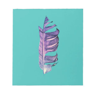 Bloc-note Illustration originale de dessin de plumes