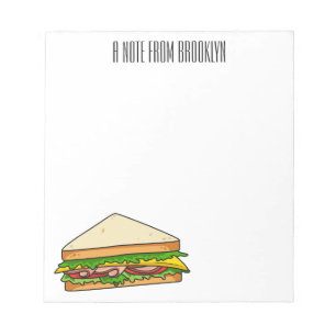 Bloc-note Illustration Sandwich