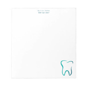 Bloc-note Image dentaire de la dentisterie d'affaires médica