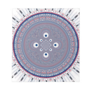 Bloc-note Impression d'art de conception radiale
