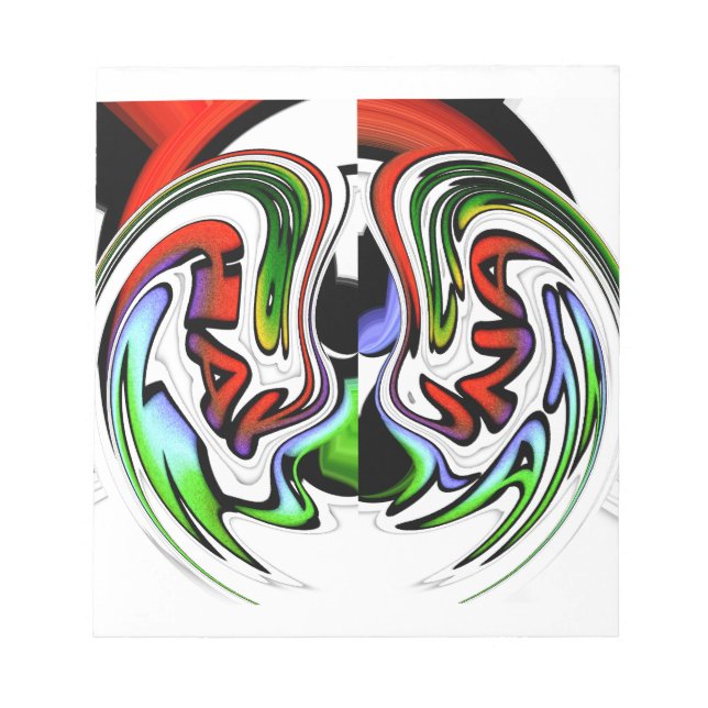 Bloc-note Impression d'art profil Abstrait (Devant)