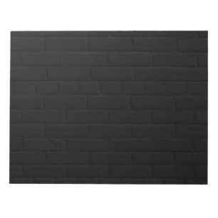 Bloc-note Impression de mur en briques noires