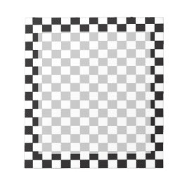 Bloc-note Indicateur À damiers