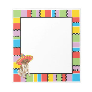 Bloc-note Indicateur aux cheveux courts allemand de fiesta