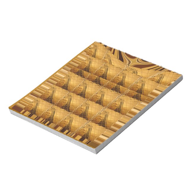 Bloc-note Infinie Golden Giraffe Animal Motif Art Imprimer (Tourné)