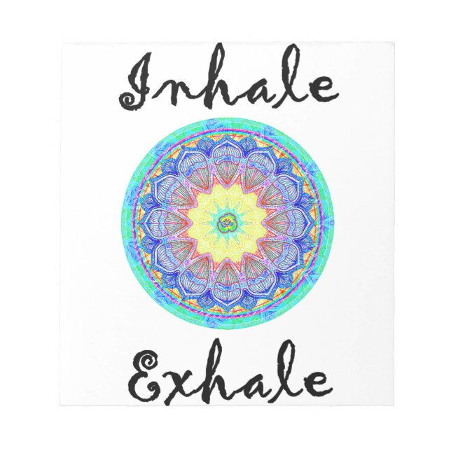 Bloc-note inhale exhale (Devant)