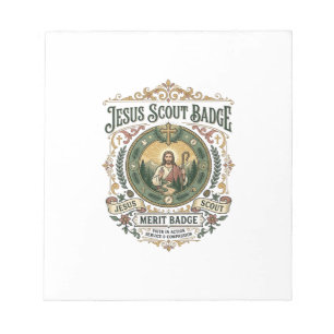 Bloc-note Insigne de Scout Jésus Badge de Mérite Insigne de
