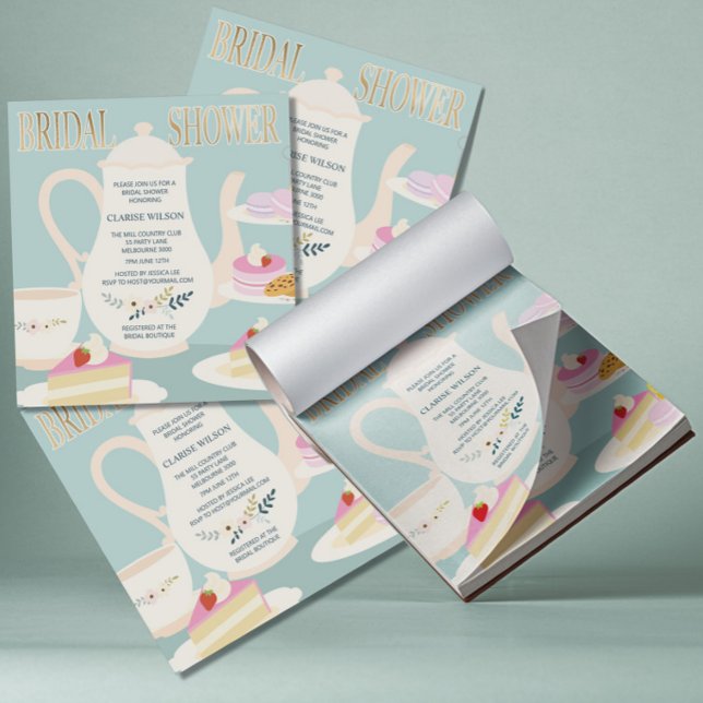 Bloc-note INVITATION de Fête des mariées à haute teneur BUDG (Créateur téléchargé)