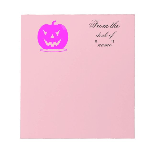 Bloc-note Jack rose olantern Halloween Thunder_Cove (Devant)