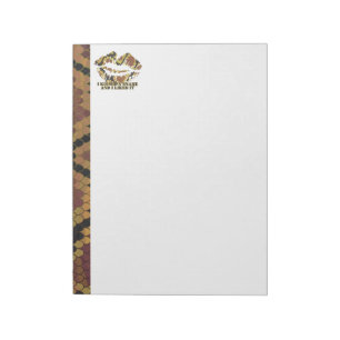 Bloc-note J'ai embrassé un serpent Brown et l'impression or