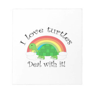 Bloc-note J'aime l'affaire de tortues withit