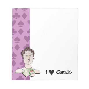 Bloc-note J'aime le bloc - notes de cartes
